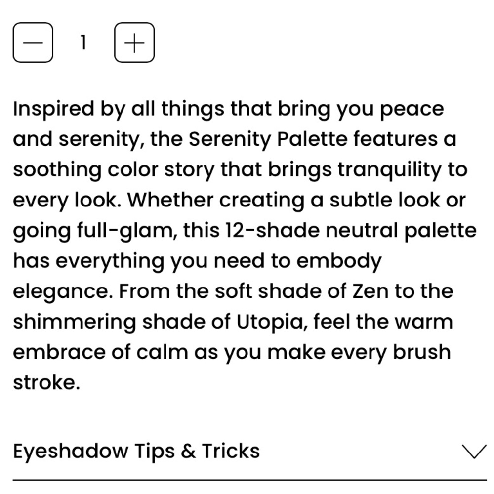 Limited Edition Serenity Eyeshadow Palette - Picture 5 of 6